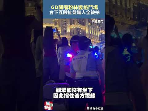 GD開唱變格鬥場粉絲台下互毆  扯髮踹人全被拍 サムネイル